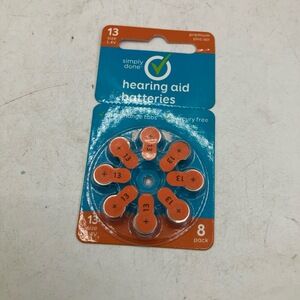 Simply Done Battery‎ Size 13 1.4V Zinc Air Hearing Aid Mercury Free Long Tab
